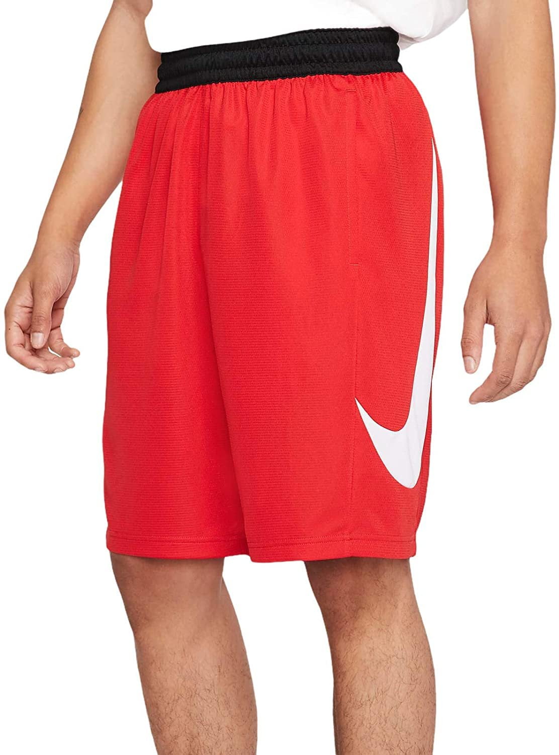 Nike HBR Men's Basketball Shorts University Red/White, Medium