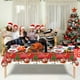 thumbnail image 1 of Manteles, Manteles, Manteles de tela, Mantel desechable de PVC con estampado navideño, Decoración para fiestas, Un mantel, 1 of 8