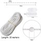 thumbnail image 2 of 10 Meter Vertical Blind Bottom Chain With 10 Ball Chain Connectors Clips For 3.5 Inch/ 89 Mm Slats, 2 of 5