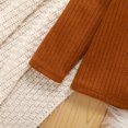 thumbnail image 4 of PatPat Toddler Girl Turtleneck Ribbed Solid Color Long-sleeve Tee,Sizes 18M-6Y, 4 of 7