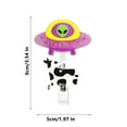 thumbnail image 2 of Darzheoy Cute UFO Cow Badge Reel Holder Retractable with ID Clip for Nurse Nursing Name Tag Card Funny Accessories Office Student Work Hospital, 2 of 3