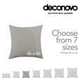 thumbnail image 3 of Deconovo Pack of 2 Decorative Throw Pillow Covers Farmhouse Faux Linen Burlap Cushion Cases for Couch Sofa Bedroom 18x18 inch Light Gray, 3 of 4
