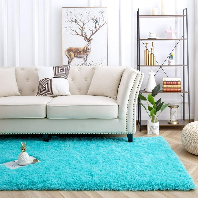 LOCHAS Ultra Soft Indoor Modern Area Rugs Fluffy Living Room