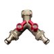 thumbnail image 1 of Garden Hose Diverter Full Flow, Brass Heavy Duty Hose Diverter, Hose Y Diverter, Outdoor Faucet Div, 1 of 5