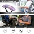 thumbnail image 4 of Xoenoiee Butterfly Marble Print Office Chair Cover Elastic Computer Chair Cover, 3 PCS Stretchable High Back Desk Chair Covers with Armrest Pad Covers for Boss Rotating Chair, S, 4 of 6