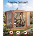 thumbnail image 4 of Pop Up Screen House Tent Sun Shelter With Breathable Mesh Doors Portable Camping Detachable Waterproof Floor 10x10ft Outdoor For Family Friends Party, 4 of 9