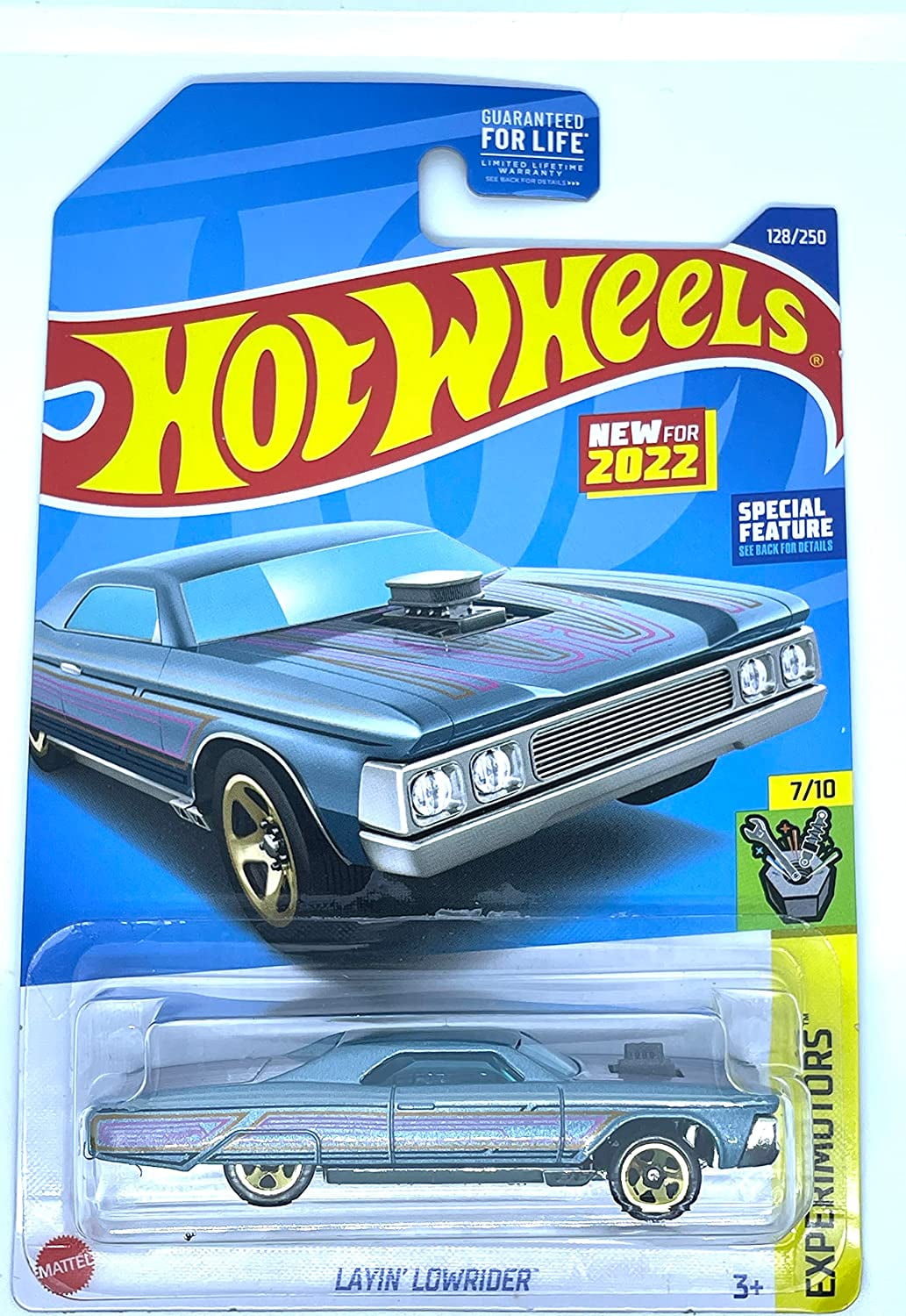 Hot Wheels 2022 - Layin' Lowrider - Experimotors 7/10 [Light Blue] 128/ ...