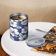 thumbnail image 3 of 12oz Coffee Tumblers Pioneer Flower Floral Print Pattern Stainless Steel Vacuum Insulated Travel Tumbler Coffee Cups Mug with Lid and Straw with Cleaning Brush for Cold & Hot Drinks, 3 of 5