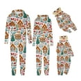 thumbnail image 4 of Penkiiy Family Christmas Onesies Matching Sets Pajamas Holiday Cute Print Pjs Hoodie Fleece Sleepwear for Couple and Kids 7 Years Yellow, 4 of 5
