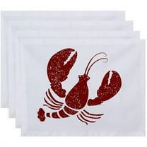 Simply Daisy 18" x 14" Lobster Animal Print Placemat