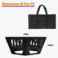 thumbnail image 2 of 24-inch Fire Pit, Outdoor Portable Wood-Burning Fire Pit Log Stove Fireplace for Camping, Backyard, Garden Picnic  and Beach. Comes with A Carry Bag, 2 of 6