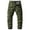 Green-a, variant on Men's Casual Cargo Pants - Outdoor Hiking Pants with Pockets - Zipper Closure Lightweight Straight Leg Long Trousers for Men