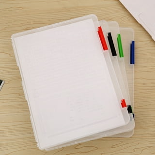 Dream Lifestyle Portable Project Case,Large Storage Box for 8.5 x 11  Letter A4 Paper,Documents Magazines Paper Protector,Office School Supplies  Accessories Storage Organizer Boxes 