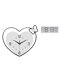 thumbnail image 1 of Reloj De Pared Acrílico En Forma De Corazón Con Gran Pantalla Digital, Movimiento Silencioso, Arte Decorativo Para Sala De Estudio, Cafetería, Oficina, Dormitorio, Temperatura Y Humedad., 1 of 8