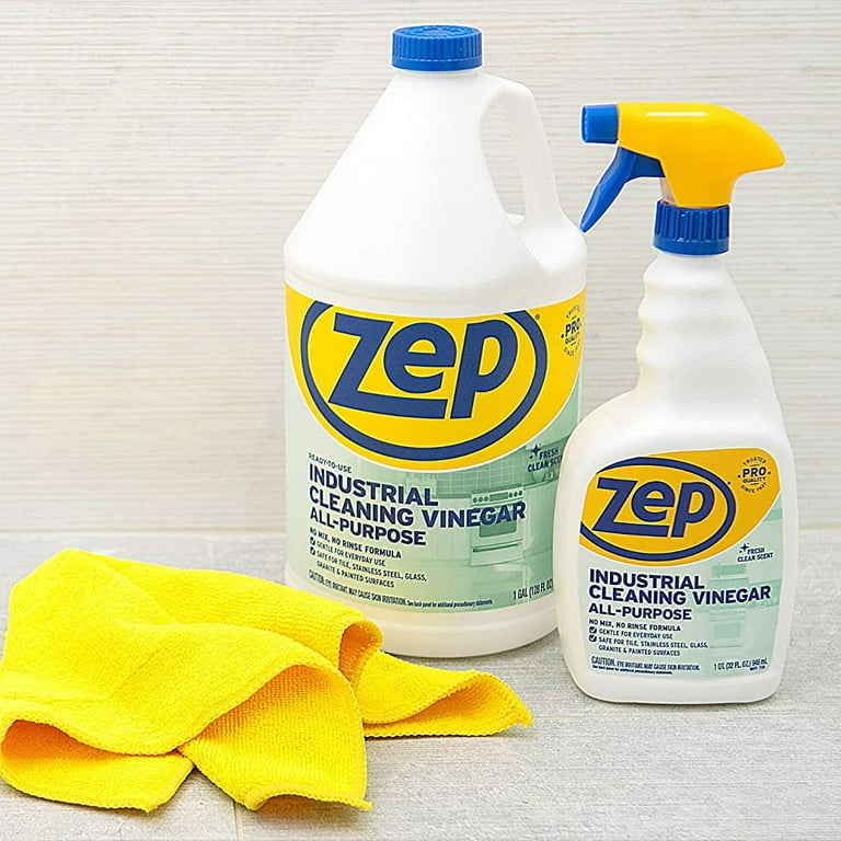 Zep All-Purpose Cleaner with Vinegar - 1 Gallon (Case of 4) R48410 - Gentle for Everyday Use, Size: 128 fl oz, Other