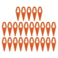 thumbnail image 2 of Lawn Mower Replacement Blades, Compact Size Wear Resistant Plastic Trimming Blade Easy To Install Good Stability  For Garden Devices Orange, 2 of 8