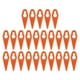 thumbnail image 2 of Trimmer 25pcs cucharada plástica Cuchilla de Corte Cortante Cortante de Corte acesorios de recortes, 2 of 7