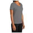thumbnail image 4 of Yellow Rooster Womens Short Sleeve Performance Blend V-Neck Tee Medium Grey 4XL, 4 of 4