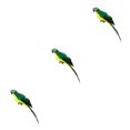 thumbnail image 3 of VONKY Simulation Parrot Statue Party Favors for Tree Yard Patio Home Lawn Wall Green 25x7cm 3Set, 3 of 6