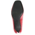 thumbnail image 6 of Journee Womens Monalee Square Toe Mid Heel Pumps, Widths Available, 6 of 10