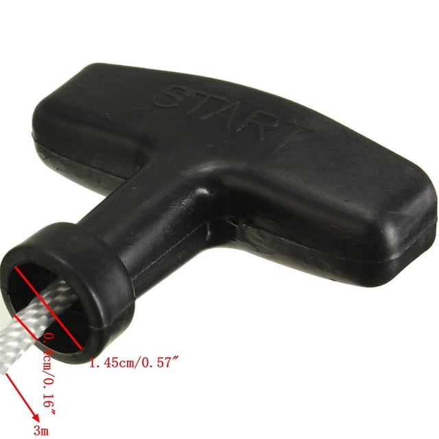 Lawn Mower Starter Handle Pull Cord Handle Pull Cord Kit Rope Set Universal Lawnmower Engine Starter Grip Parts Accessory