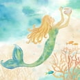 thumbnail image 3 of Coulter, Cynthia 15x15 Black Modern Framed Museum Art Print Titled - Sea Splash Mermaid I, 3 of 5