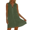 thumbnail image 5 of Sleeveless V Neck Bathing Suit Coverups for Women Summer Swimsuit Bikini Beach Cover Ups Dress, 5 of 7