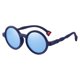 thumbnail image 2 of Gafas de sol perfke Redondas para niños Protección Azul, 2 of 5