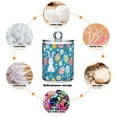 thumbnail image 6 of Yayeee 2 Pack Qtip Holder Bathroom Cotton Swab Canister with Lid Clear Dispenser Set, Blue Easter Bunny, 6 of 6
