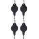 thumbnail image 3 of Polea para Plantas Colgador Retráctil Rueda de Ajustable Colgantes en Interiores (4PCS) NEGRO, 3 of 8