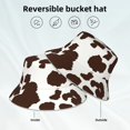 thumbnail image 2 of Balery Brown Cow Sombreros para el sol para hombre y mujer, sombrero de pescador con UPF 50+, 2 of 6