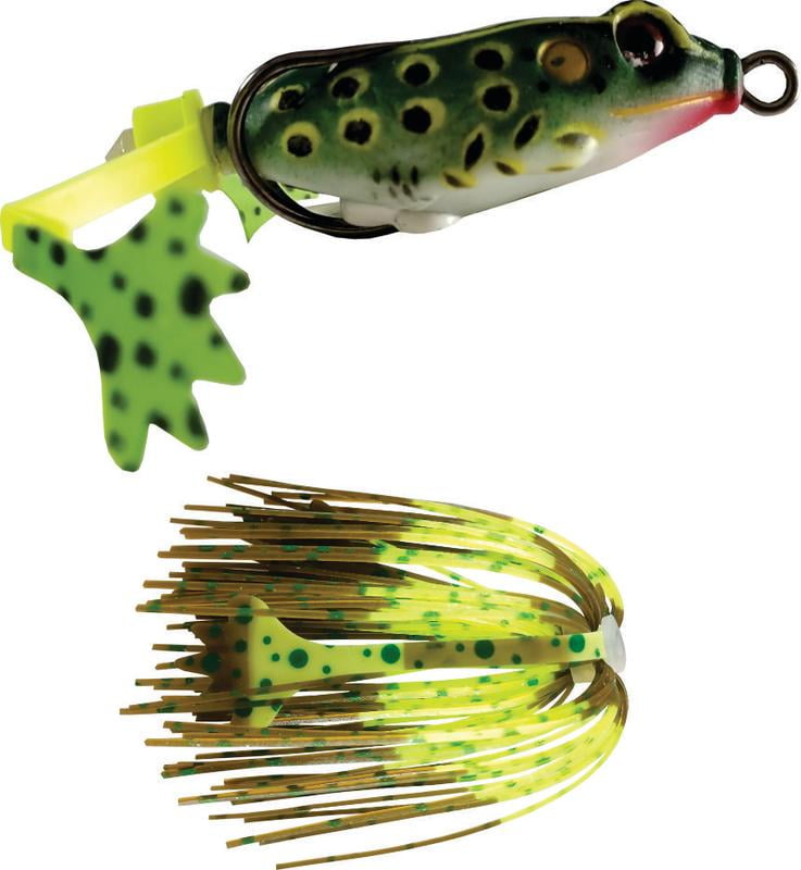 Scum Frog SF-102 5/16 Scum Frog Green Bass Fishing Soft Plastic Topwater Lure 