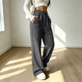 thumbnail image 7 of Wide Leg Sweatpants Women Baggy Lightweight Elastic High Waisted Sweat Pants Baggy Joggers for Lounge Workout Petite Palazzo Pants, 7 of 7