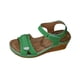 thumbnail image 1 of Sandalias de Cuña de las Mujeres Casuales de Moda Primavera Verano Versátil Tacón de Playa de Pie Abierto Grueso-Soldado con Correa de Tobillo Sandalias, 1 of 9