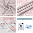 thumbnail image 2 of Pink Daisy Blackout Curtains for Bedroom, Spring Floral Elegant Pastoral Botanical Thermal Insulated Kitchen Drapes with Grommets, Light Blocking Window Treatment, 2 Panels 52" x 96", 2 of 7