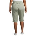 thumbnail image 5 of Just My Size Women’s Plus Size Pull-On Bling Tab Capri Pants, 5 of 7