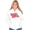 thumbnail image 3 of Sugar Mama Chocolate Candy Logo Zip Hoodie Sweatshirt Women Brisco Brands M, 3 of 6