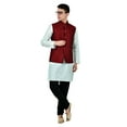 thumbnail image 6 of Sonakshi Fashion Men's Brocade Waistcoat Bandhgala Festive Jacquard Nehru Jacket, 6 of 6