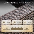 thumbnail image 6 of Gaildon 2 Pieces Patio Furniture Set, All Weather Outdoor Sectional PE Rattan, Patio Conversation Sets with Cushions for Garden Lawn Balcony Porch Deck, Grey, 6 of 7