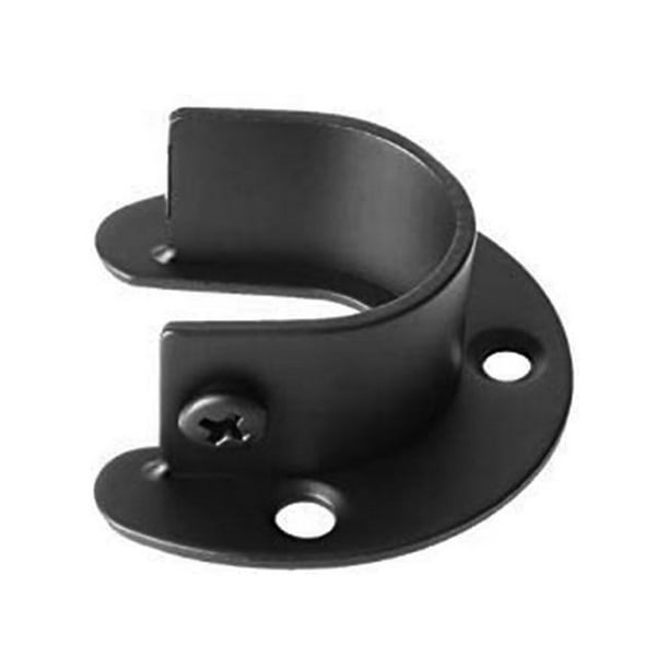 Naiovety Soporte de barra de armario de acero inoxidable para baño, 4 Uds., soporte de Base de poste para cortina de toalla de ducha en forma de U con Accesorios de baño 4 piezas 32MM Naiovety HA002376-02
