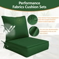 thumbnail image 6 of Pakunoda Outdoor Deep Seat Cushion Set for Patio Furniture, Waterproof & Fade Resistant, 19" L X 19" W X 4" H, Green, 6 of 6