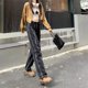 thumbnail image 2 of Pantalones vaqueros de estilo Retro para mujer, Jeans sueltos de nicho con piernas anchas, Pantalones rectos antiguos informales de cintura alta, 2 of 4