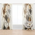 thumbnail image 1 of Designart 'Gold Glam Squares III' Panneaux de Rideaux Modernes et Contemporains, 1 of 4
