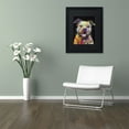 thumbnail image 4 of Trademark Fine Art "Beware of Pit Bulls" Canvas Art by Dean Russo, Black Matte, Black Frame, 4 of 4