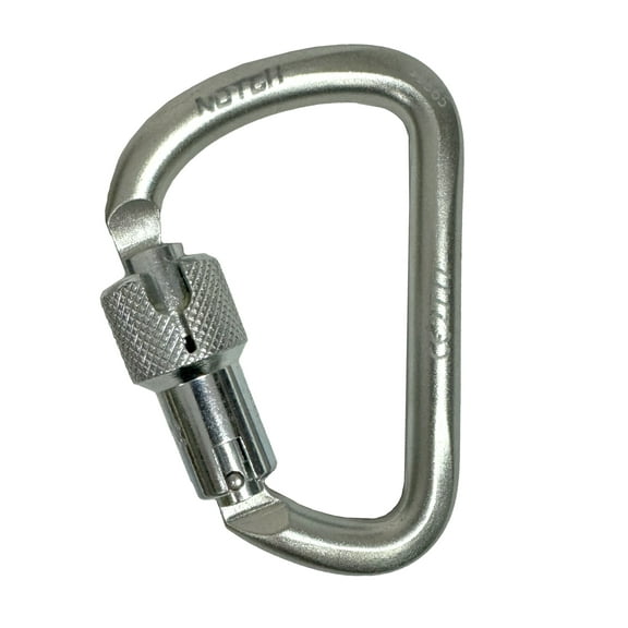 Notch Modified Steel D Carabiner - CE certified (99565)