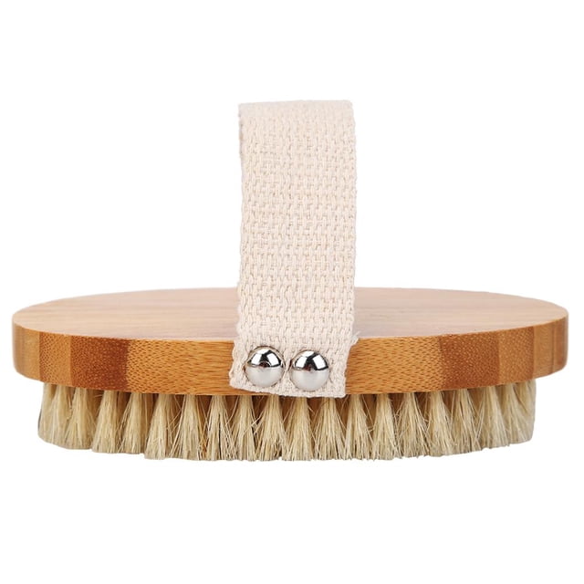 Cepillo de baño corporal Cerdas naturales de madera Masaje Ducha Spa Cepillos de ducha