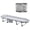 Gray, variant on SHOUFTW Folding Camping Cots, Adjustable Camping Bed with Mattress for Camping,Outdoor Acticity,Blue