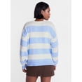 thumbnail image 3 of No Boundaries Essential Crewneck Sweater, Lightweight, Women's and Women's Plus XXS-4X, 3 of 5