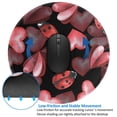 thumbnail image 4 of Disketp Ladybugs And Red Hearts Small Mouse Pad 7.9x7.9 Inches,Washable Round Mousepad For Office Laptop Computer,Non-Slip Rubber Base Mouse Pads For Wireless Mouse, 4 of 8