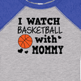 thumbnail image 4 of Inktastic I Watch Basketball with Mommy Boys Baby Bodysuit, 4 of 5